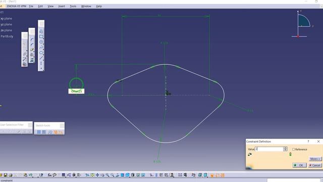 CATIA V5 Tutorial by Masoud Pourghavam--Sketcher Exercise 12--SOLID PLANET смотреть онлайн