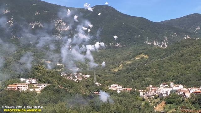CIVITELLA ROVERETO (Aq) - San Giovanni Battista 2018 - Pirotecnica AMICONI смотреть онлайн