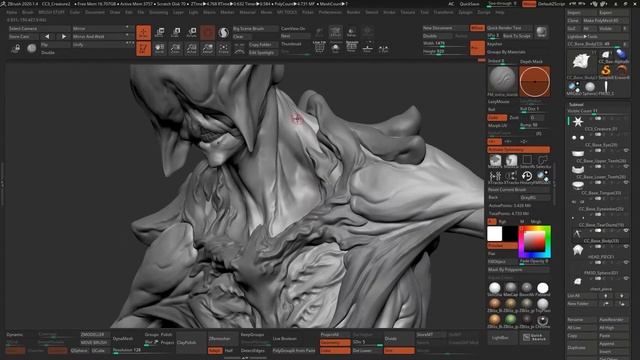 05. Detailing process (ZBrush) смотреть онлайн
