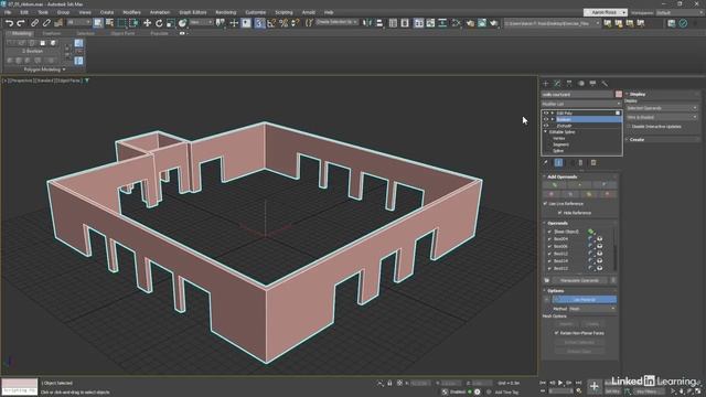 48 - Использование панели Ribbon для моделирования в 3ds Max 2025 смотреть онлайн