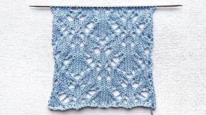 Красивейший ажурный узор спицами для джемпера, палантина