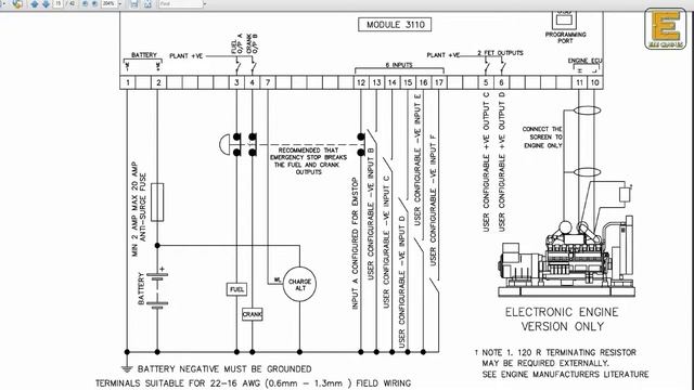 DSE 3110 Controller Connection | Generator Controller DSE3110 Wiring | DSE 3110 Wiring | DSE 3110