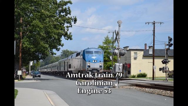 Amtrak trains P939 and 79 Ashland, VA 9.8.12 смотреть онлайн