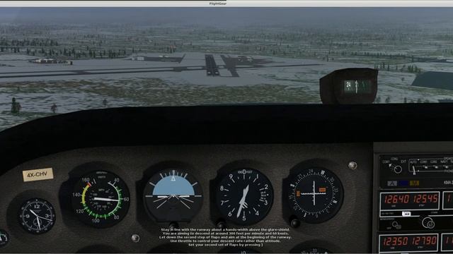 FlightGear Tutorial C172P Landing смотреть онлайн