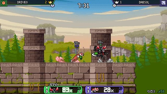 Rivals Of Aether Room Matches- drive0 (Shovel Knight) VS Dabsol (Maypul) смотреть онлайн