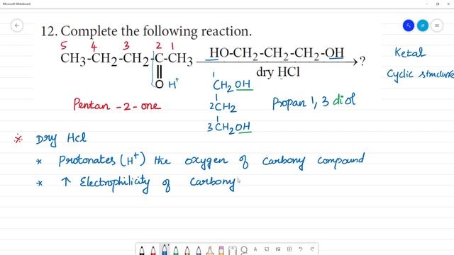 Complete the following reaction.CH3-CH2-CH2-CO-CH3 +OHCH2 CH2 CH2OH + dry HCl ------ смотреть онлайн