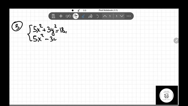 Системы уравнений. Метод сложения и подстановки. От линейных уравнений до квадратных. смотреть онлайн