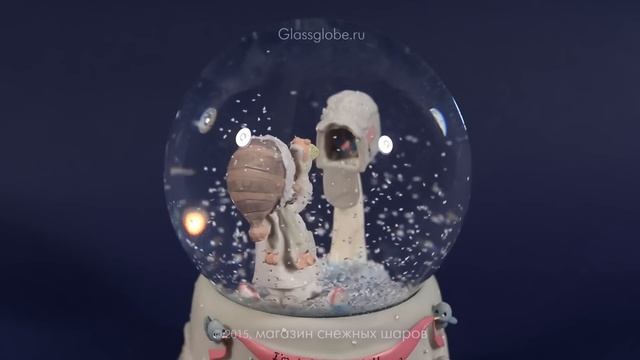 Новогодний шар со снегом "Новогоднее чудо " смотреть онлайн