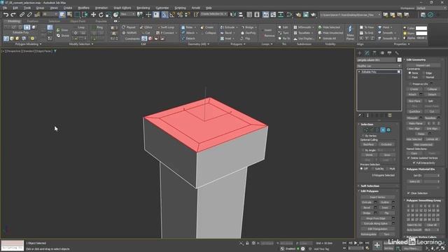 51 - Увеличение и преобразование выбранных подобъектов в 3ds max 2025 смотреть онлайн