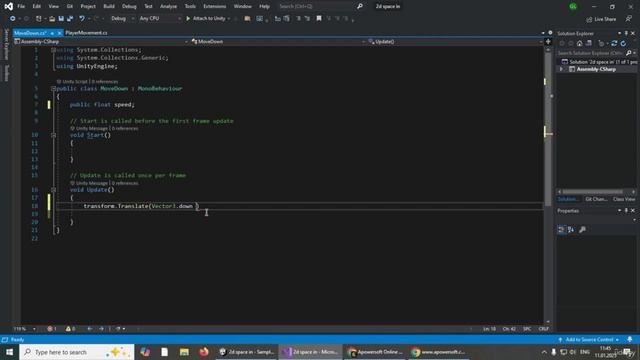2D Spaceshooter for Beginners in UnityMaster Game mechanics смотреть онлайн