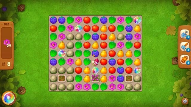 Gardenscapes level 102 смотреть онлайн