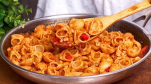 Готовлю сразу большую сковородку! Нереально вкусные МАКАРОНЫ с грибами.