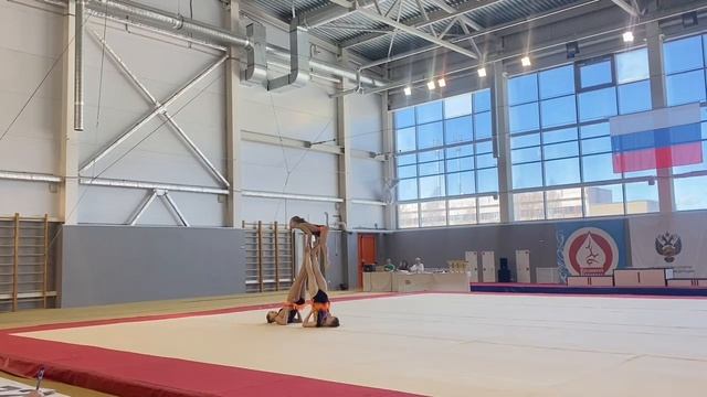 Тройка. 1 спортивный. Васенкова Анна-Фефелова Ульяна-Негреева Мария. Комбинированное упражнение