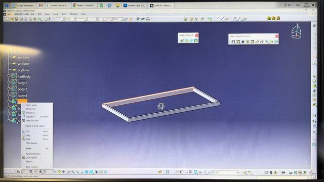 Как смоделировать деталь в Catia V5R20 смотреть онлайн