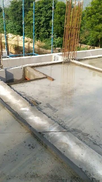 pond curing must be preferred after casting slab #civilengineering #viral #tranding #shortvideo # смотреть онлайн