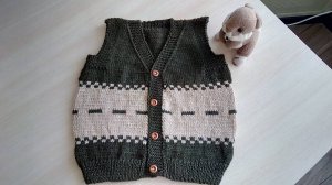 Жилет для мальчика 2-3 года ( 1 часть). Экспресс МК.