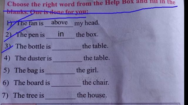 Class -3/Activity-11/Choose the write word from the help box and fill in the blanks.one is done смотреть онлайн