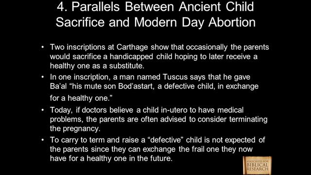 Old Testament Child Sacrifice and Modern Day Abortion (Part Three) смотреть онлайн