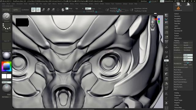 Scifi Helmet. Design TIMELAPSE - Zbrush and Keyshot смотреть онлайн