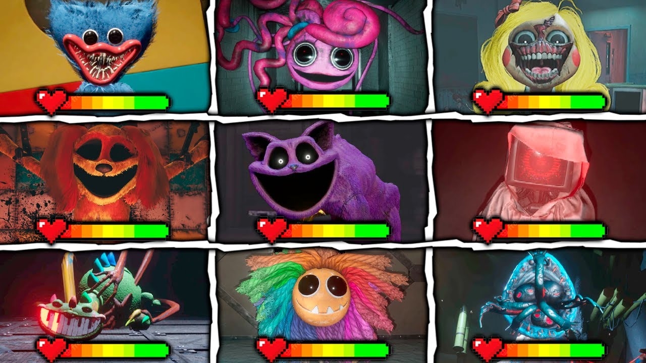 ПОППИ ПЛЕЙТАЙМ - ВСЕ БОССЫ С ПОЛОСКАМИ ЖИЗНИ (Poppy Playtime) смотреть онлайн