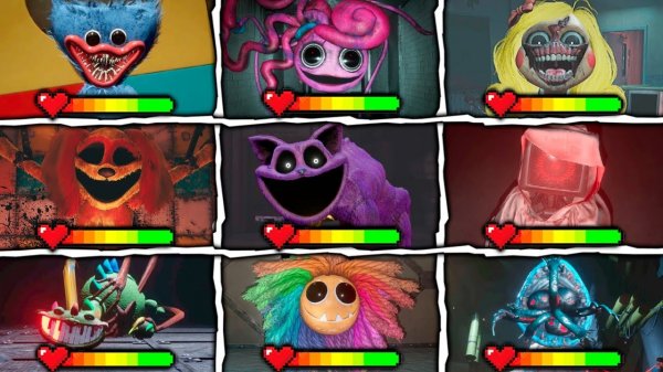 ПОППИ ПЛЕЙТАЙМ - ВСЕ БОССЫ С ПОЛОСКАМИ ЖИЗНИ (Poppy Playtime)