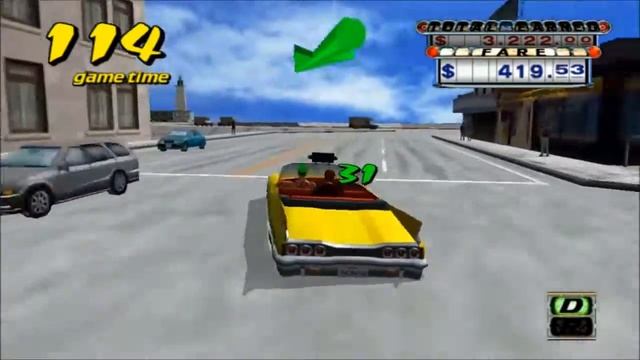 Retro Plays: Crazy Taxi Rank: CRAZY!!! with Axel Part 1 смотреть онлайн