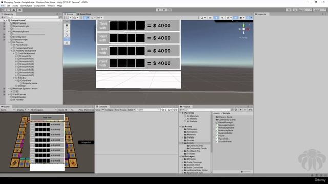 Unity Game Tutorial Monopoly 3D - Board Game5 смотреть онлайн