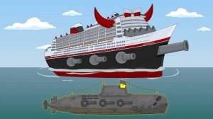 Посейдон vs Подводной лодки - Мультики про корабли