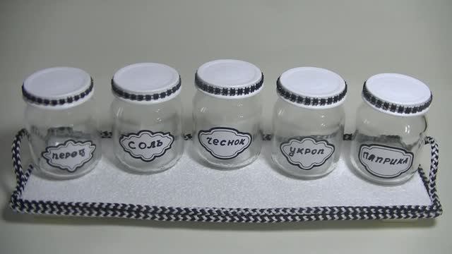 Декор и переделка баночек от детского питания для специй . смотреть онлайн