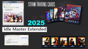 Idle Master Extended ✅ Как фармить карточки из стим игр в 2025 г ✅ Решение проблемы с авторизацией