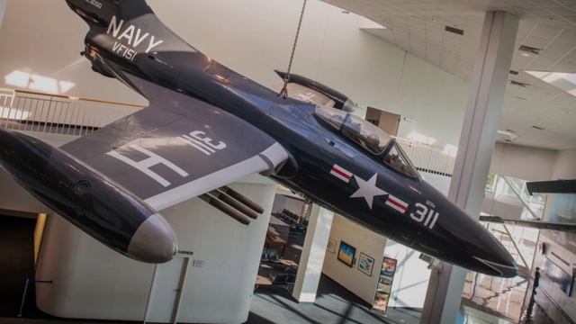 Fighter aircraft exhibited at the National Museum of Naval Aviation, Enjoy a Narrated Virtual Tour смотреть онлайн
