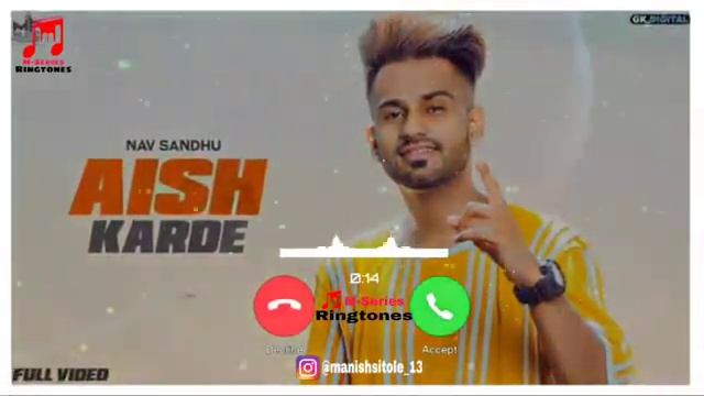 AISH KARDE : Ringtone | Mardiya Naara Saari Look Dekh Ke Ringtone | Nav Sandhu New Song Ringtone смотреть онлайн