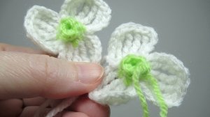 Как связать подснежники крючком