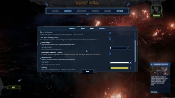 Tempest Rising PC Settings & Controls