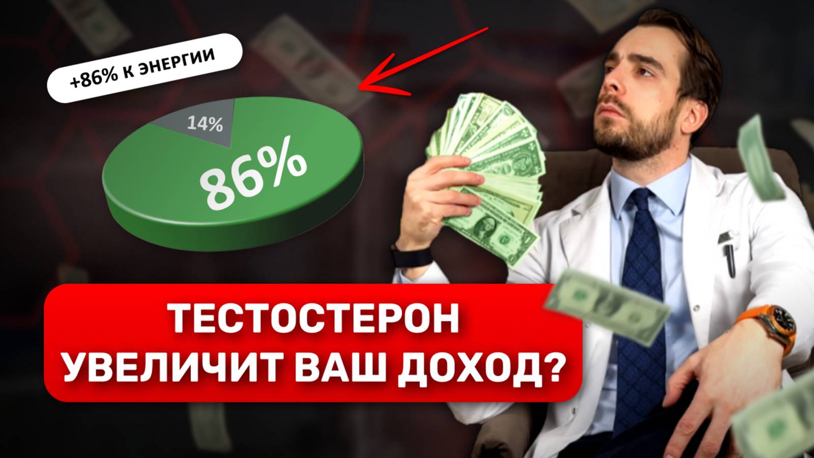 Лекарство от бедности. Как тестостерон может повысить твой доход? Обзор от врача