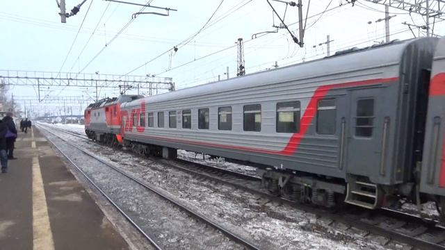 РЖД ЭП2К-185 passing Подсолнечная смотреть онлайн