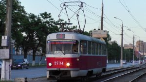 Трамвай Волгограда на линии №5 Радомская-Жилгородок