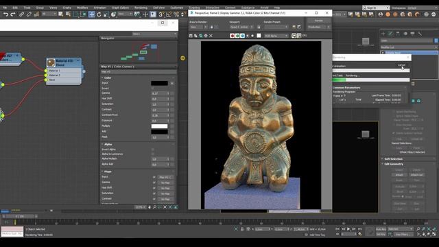 Arnold Render - oxidized material - 3ds Max смотреть онлайн