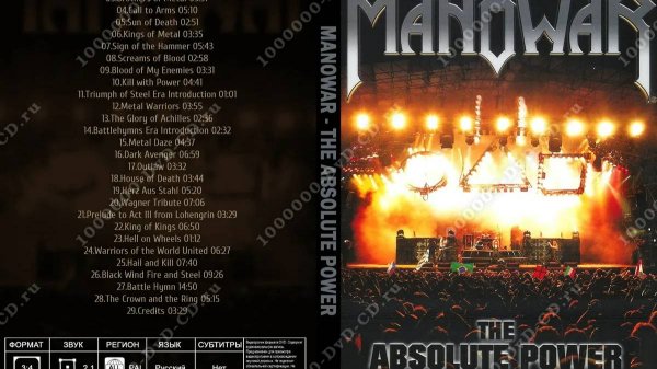 Manowar - The Absolute Power (2006) - Disc 1