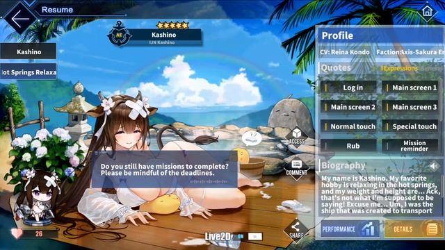 Azur Lane | Kashino L2D