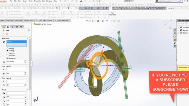SOLIDWORKS TUTORIAL - EXERCISE # 160 MECHANICAL PARTS смотреть онлайн
