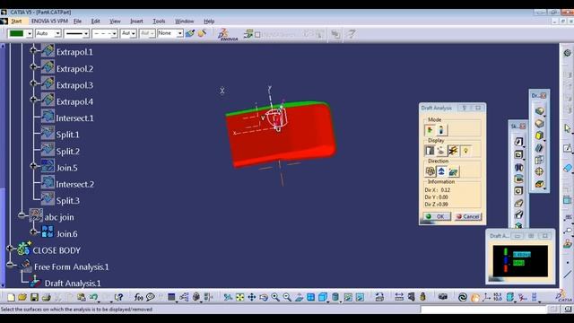 CATIA V5 Plastic Part Design close volume with features(Powercopy) Tutorial -4 смотреть онлайн