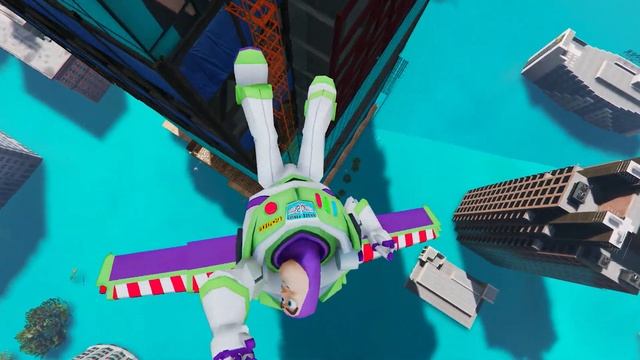 GTA Flooded Los Santos ep.1 | Spider-Man Falling off Buildings смотреть онлайн