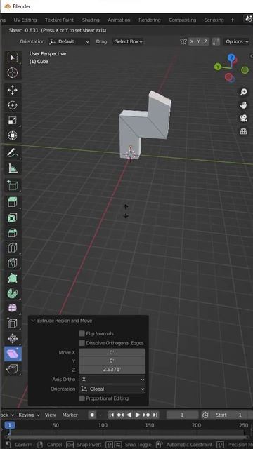 Using the SHEAR TOOL for Perfect Corners in Blender! смотреть онлайн