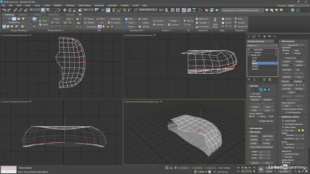 59 - Корректировка шва с помощью выравнивания по сетке в 3ds Max 2025 смотреть онлайн