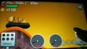 Гоняем на планшете! На Экраноплане по Призрачной трассе! Hill Climb Racing