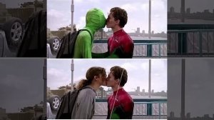 Tom Holland and Zendaya Kiss Behind the scenes of Spider-Man Far From Home  #Shorts
