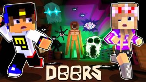 МОД НА СТРАШНУЮ КАРТУ DOORS в МАЙНКРАФТ ! ДЕВУШКА НУБ И ПРО ВИДЕО ТРОЛЛИНГ MINECRAFT FNAF Евгенбро