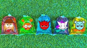 Спрунки в воде. отгадай какой персонаж получится