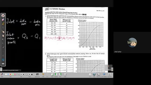 PdPR 182 Matematik Ting. 5 (Bab 7 Sukatan Serakan dan Data Terkumpul) Part 2 bimbingan Cikgu Zafran смотреть онлайн